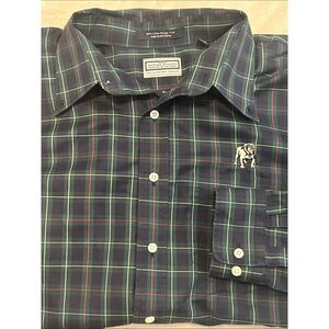 Onward Reserve Mens XL Georgia Bulldogs UGA Plaid Button Down Shirt